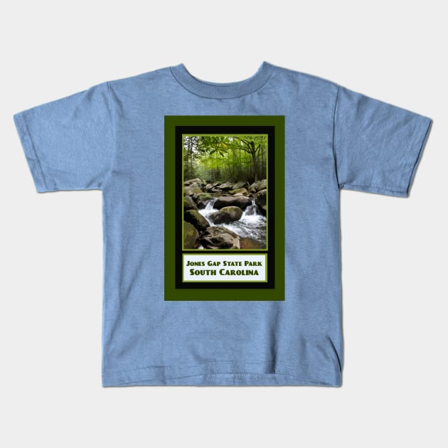 Vintage Travel Jones Gap Kids T-Shirt by candhdesigns